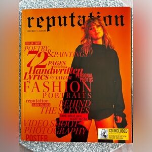 RARE Taylor Swift Volume 1 Reputation Magazine w/ CD and large poster